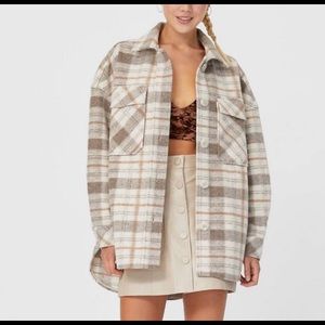 Plaid shacket
